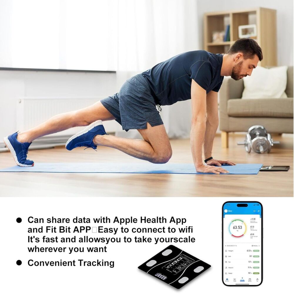 NIB Smart Bluetooth Body Fat Scale – Your New Ultimate Fitness Sidekick! - Picture 6 of 9